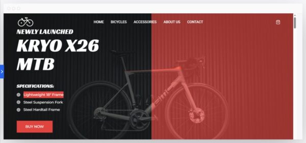Bicycle Shop Website Template – Launch Your Online Store for Just 199€ | Prisha Designs
